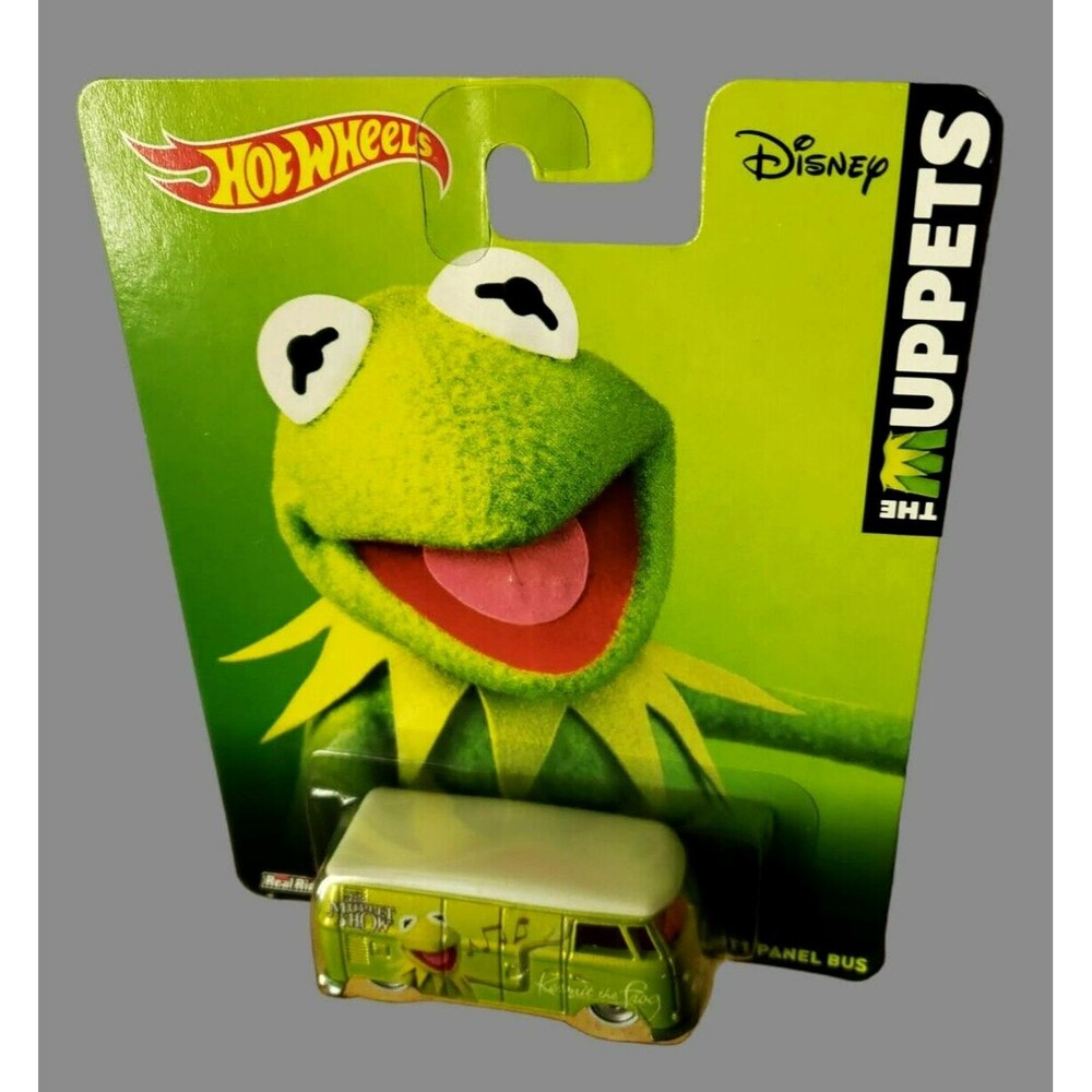 2014 Hot Wheels Pop Culture: The Muppets VOLKSWAGEN T1 PANEL BUS Lime Green 1:64 - Picture 13 of 14